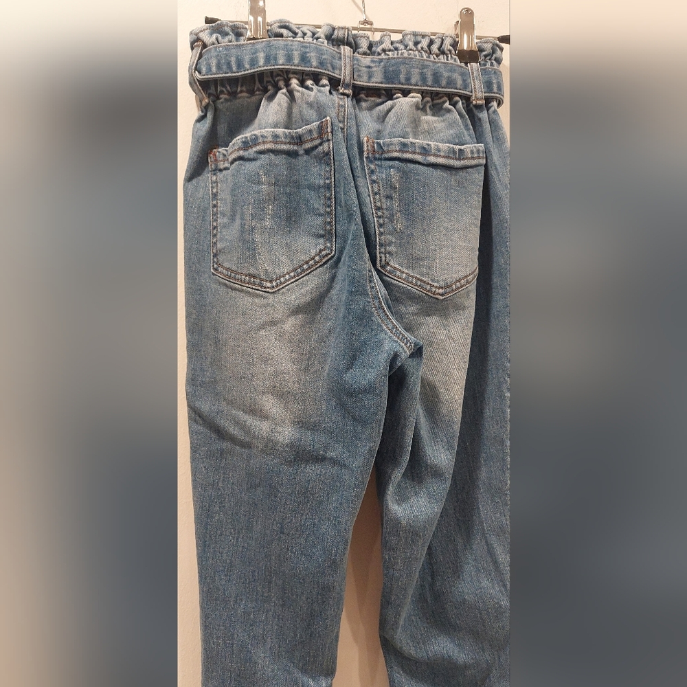 Black Label Blue Straight Leg Jeans Distressed - Picture 9 of 9